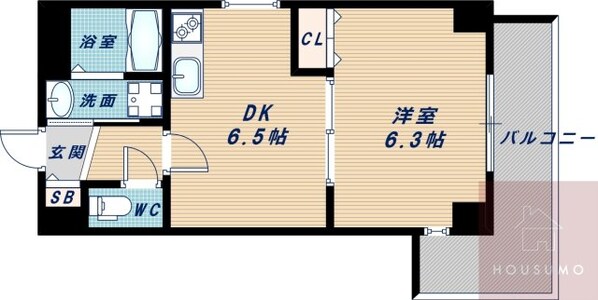 シャインビュー東淀川の物件間取画像